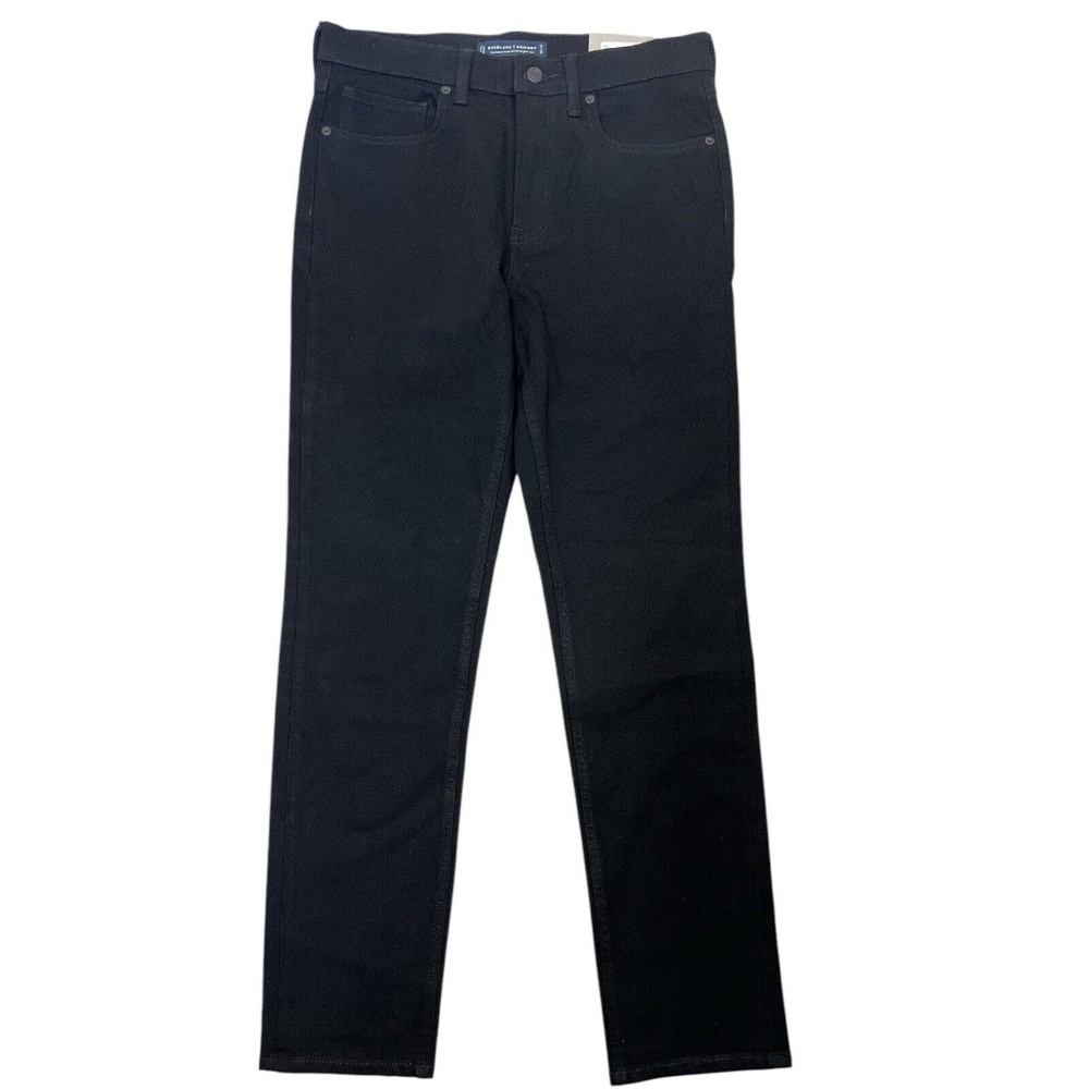 Everlane Uniform Jean The Relaxed 4 Way Stretch Organic Cotton Denim Black 30x32